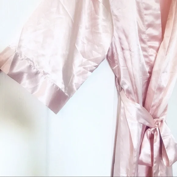PRETTY ROBES Pink Satin Robe - Picture 10 of 14